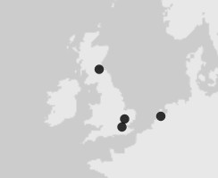 Close up of the UK and NL